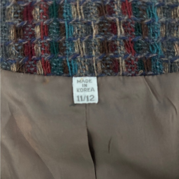 Vintage PEABODY HOUSE 100% Wool Crop Collarless Blazer, 11/12 - Picture 12 of 12